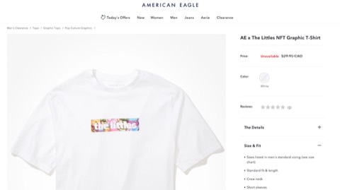 American Eagle — AE x The Littles NFT Graphic T-Shirt